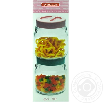 Everglass duet Set of jars 2pcs 550ml - buy, prices for METRO - photo 2