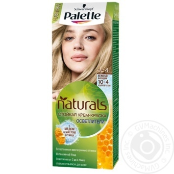 Краска для волос Palette Naturals 10-4 (254) Бежевый блондин 110мл купить, цены на МегаМаркет - фото 1