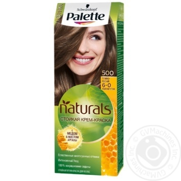 Краска для волос Palette Naturals 6-0 (500) Темно-русый 110мл купить, цены на МегаМаркет - фото 1