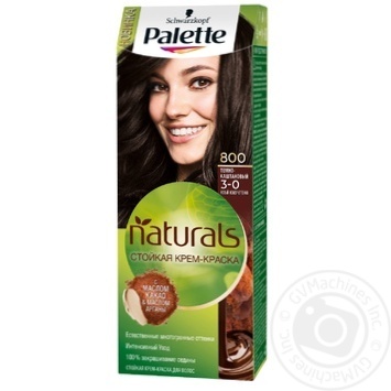 Краска для волос Palette Naturals 3-0 (800) Темно-каштановый 110мл купить, цены на МегаМаркет - фото 1