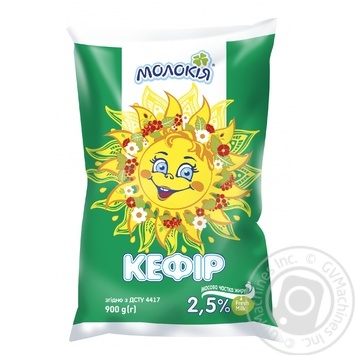 Кефир Молокія Сонечко 2.5% 900г купить, цены на МегаМаркет - фото 1