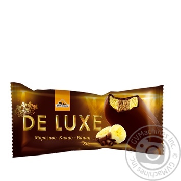 Морозиво Три Ведмеді De Luxe Какао-банан двошарове глазуроване на паличці  80г купити, ціни на МегаМаркет - фото 2