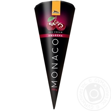 Three Bears Мonaco Amarena Ice-cream in sugar cone 100g - buy, prices for MegaMarket - photo 2