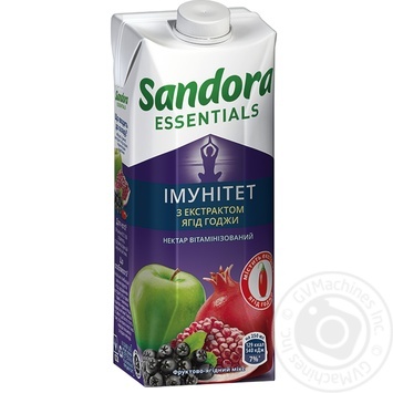 Нектар Sandora Essentials Імунітет фруктово-ягідний мікс з екстрактом годжи 500мл купити, ціни на МегаМаркет - фото 1