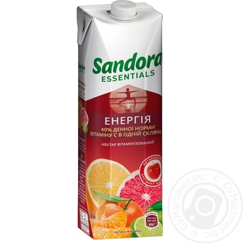 Нектар Sandora Essentials Енергія цитрусовий мікс з екстрактом ацероли 950мл купити, ціни на МегаМаркет - фото 1