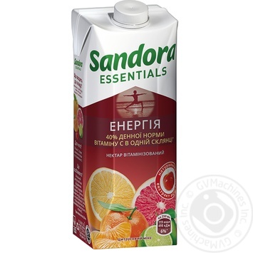 Нектар Sandora Essentials Энергия цитрусовый микс с екстрактом ацеролы 500мл купить, цены на МегаМаркет - фото 1