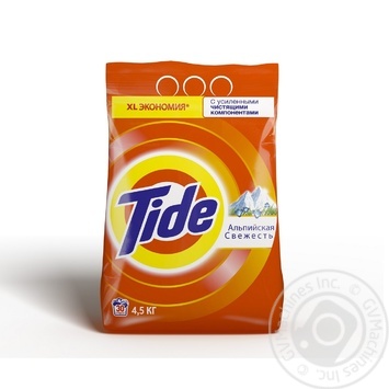 Стиральный порошок Tide Альпийская свежесть автомат 4500г купить, цены на МегаМаркет - фото 1