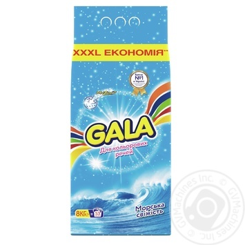 Порошок стиральный Gala Морская свежесть для цветных вещей автомат 8кг купить, цены на МегаМаркет - фото 1