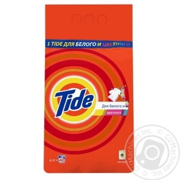 Laundry detergent powder Tide For white and color 6000g - buy, prices for MegaMarket - photo 1