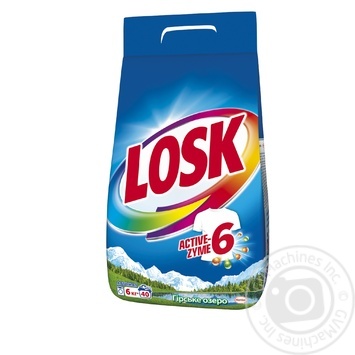 Powder detergent Losk Mountain lake for washing 6000g - buy, prices for MegaMarket - photo 1