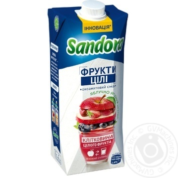 Нектар Sandora Целые фрукты Яблочно-ягодный 500мл купить, цены на МегаМаркет - фото 1