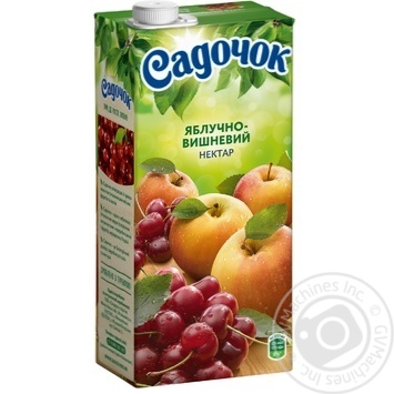 Нектар Садочок яблучно-вишневий 0,95л купити, ціни на МегаМаркет - фото 1