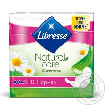 Libresse Natural Care Ultra Normal For Women Pads - buy, prices for MegaMarket - photo 1
