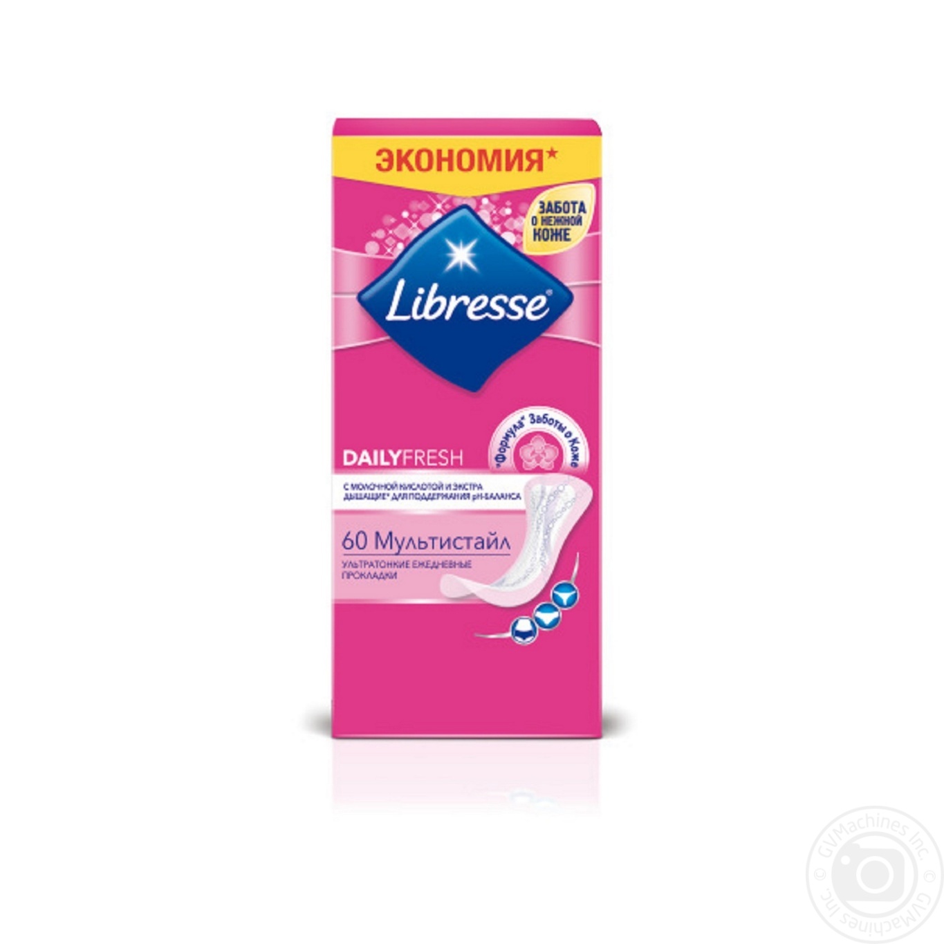 

Прокладки ежедневные Libresse Dailyfresh Multistyle 60шт