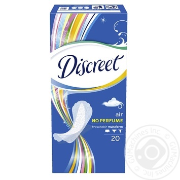 Щоденні прокладки Discreet Air 20шт купити, ціни на МегаМаркет - фото 1