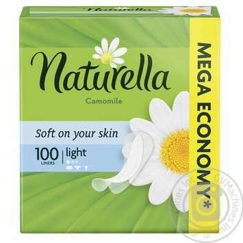 Прокладки ежедневные Naturella Ромашка Light 1 капелька 100шт купить, цены на МегаМаркет - фото 1