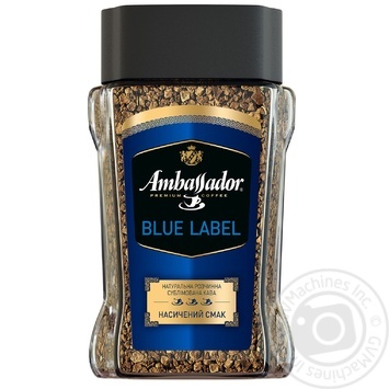 Кава Ambassador Blue Label розчинна 95г купити, ціни на МегаМаркет - фото 1
