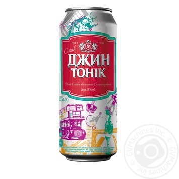 Obolon Jin Tonic low-alcohol beverage 0,5l can - buy, prices for MegaMarket - photo 2