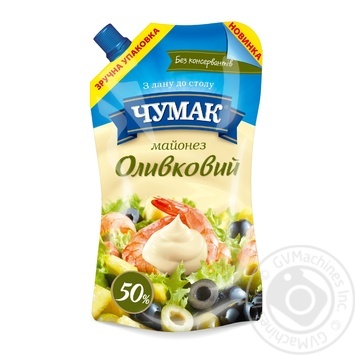 Майонез Чумак Оливковый 50% 350г - купить, цены на МегаМаркет - фото 1