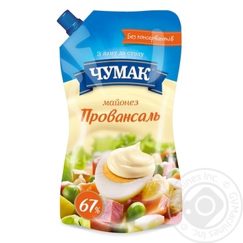 Чумак Майонез Провансаль 67% 600г купити, ціни на МегаМаркет - фото 1