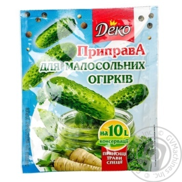 Spices Deko for cucumbers 30g - buy, prices for MegaMarket - photo 1