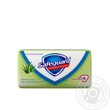 Антибактериальное мыло Safeguard Алоэ 90г купить, цены на МегаМаркет - фото 1