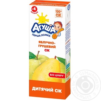 Agusha apple-pear juice 200ml - buy, prices for MegaMarket - photo 1
