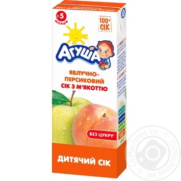 Agusha Apple Pear Juice With Pulp - buy, prices for MegaMarket - photo 1