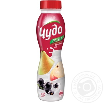 Yogurt Chudo garden mix drinkable 2.5% 270g - buy, prices for MegaMarket - photo 1