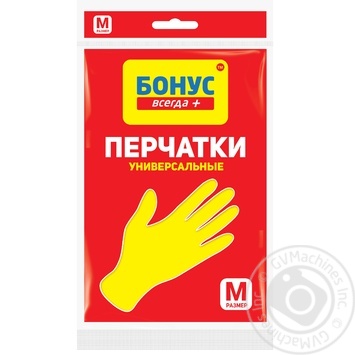 Rubber gloves Bonus size M Ukraine - buy, prices for MegaMarket - photo 1
