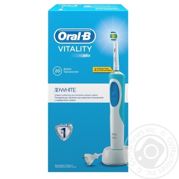 Electric Rechargeable Toothbrush Oral-B Vitality 3D White - buy, prices for MegaMarket - photo 2
