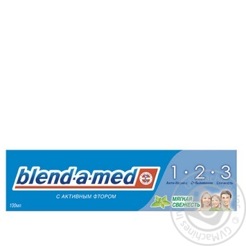 Зубная паста Blend-a-med 3 эффект Мягкая Свежесть 100мл - купить, цены на NOVUS - фото 1