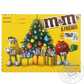 Набір подарунковий M&M's & Friends Середня бандероль 230,5г купити, ціни на МегаМаркет - фото 1