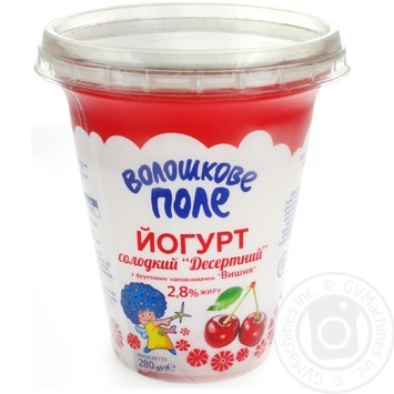 Yogurt Voloshkove pole cherry 2.8% 280g - buy, prices for MegaMarket - photo 1