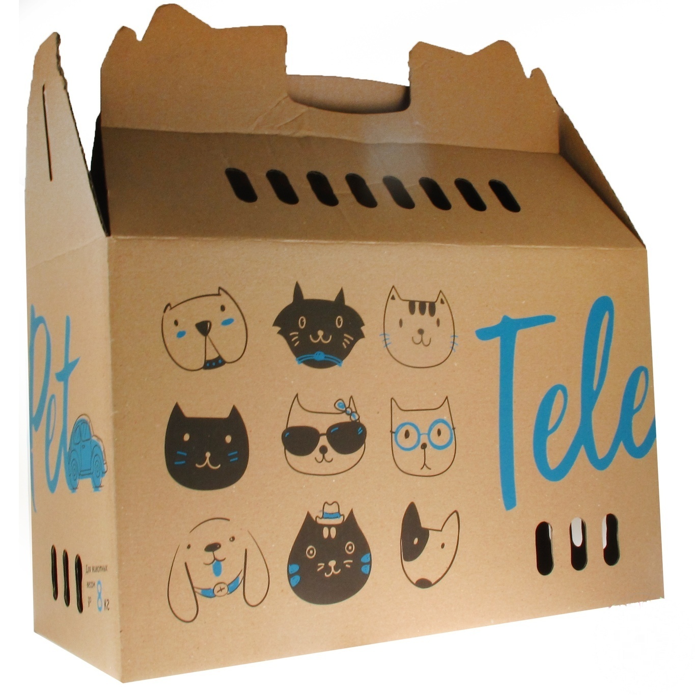 

Коробка-переноска TelePet для кошек