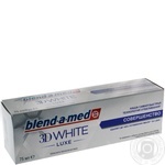 Зубная паста Blend-a-med 3D White Luxe Совершенство 75мл