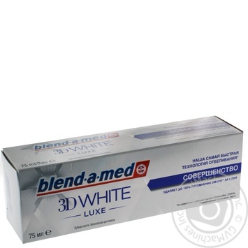 Toothpaste Blend-a-med 3d white luxe 75ml - buy, prices for MegaMarket - photo 1