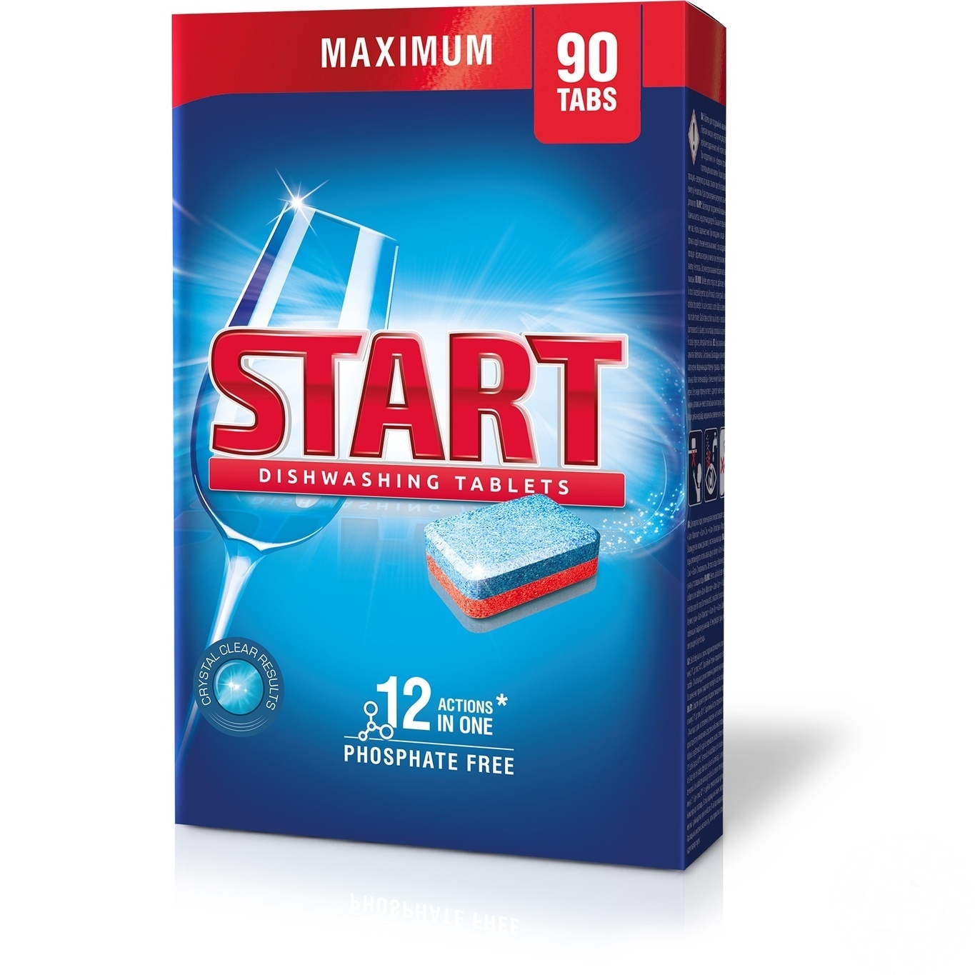 

Таблетки для посудомоечных машин START Maximum 90шт