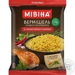 Вермишель Мивина со вкусом курицы острая 60г
