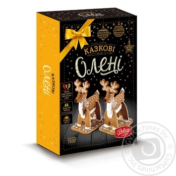 Печенье сахарное Сказочные олени 750г купить, цены на МегаМаркет - фото 1
