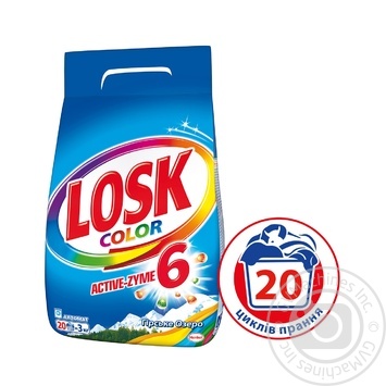 Порошок стиральный Losk Color горное озеро 3кг купить, цены на МегаМаркет - фото 2