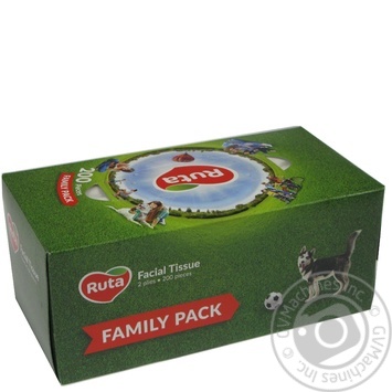 Серветки Ruta Family Pack косметичні 200шт х12 купить, цены на МегаМаркет - фото 1