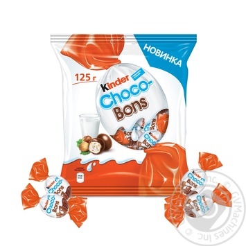 Цукерки Kinder Choco-Bons із молочного шоколаду з молочно-горіховою начинкою 125г купити, ціни на МегаМаркет - фото 3