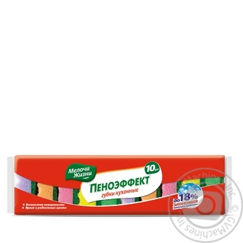 Sponge Melochi zhizni Rayduga for washing 10pcs - buy, prices for MegaMarket - photo 1