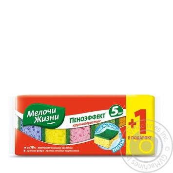 Sponge Melochi zhizni for washing - buy, prices for MegaMarket - photo 1