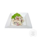 Салат овощной с курицей