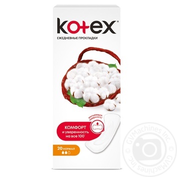 Прокладки щоденні Kotex Normal 20шт купити, ціни на МегаМаркет - фото 1