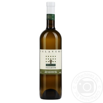 Wine rkaciteli Marani Telavuri white semisweet 11.5% 750ml glass bottle Ukraine - buy, prices for MegaMarket - photo 1