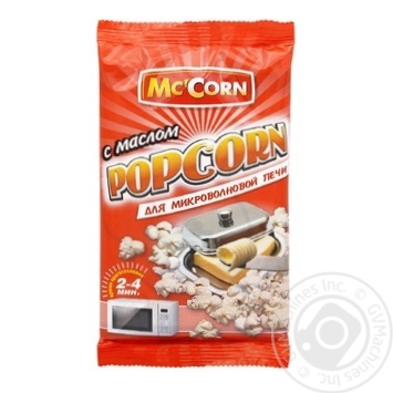 Попкорн Mc`Corn з маслом 90г купити, ціни на МегаМаркет - фото 3