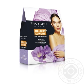 Набор косметический Emotions by Liora Delicate luxury Гель для душа 250мл + Крем для тела 250мл купить, цены на МегаМаркет - фото 1